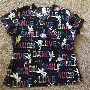 Tinkerbell scrub top
